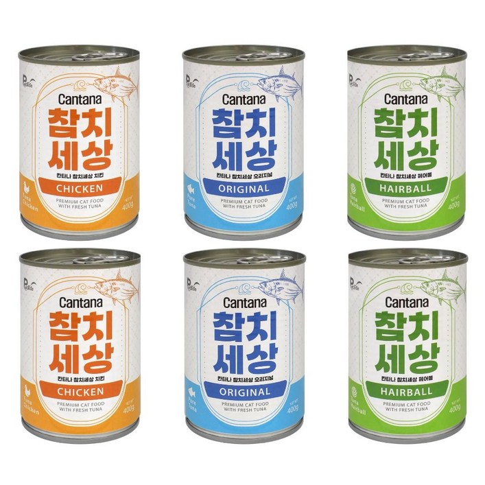 칸타나 참치세상 400g 대용량 고양이간식 고양이캔, 24개, 400g, 콤보