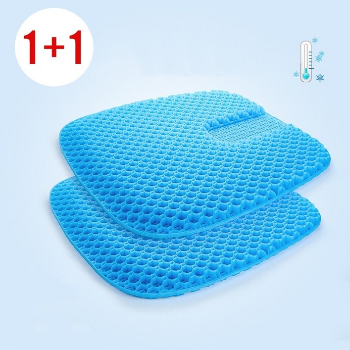 1+1  강호동 방석 에어셀 베타젤 쿨 통풍 3D 벌집방석 차량용 운전 방석 학생 수험생 사무실 방석