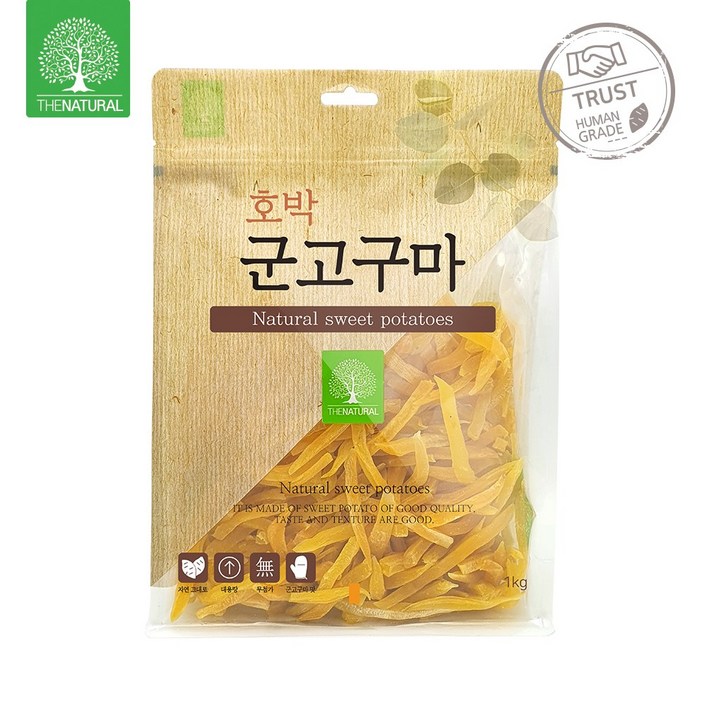 더내추럴 강아지 호박 군고구마 스틱 1kg, 1개