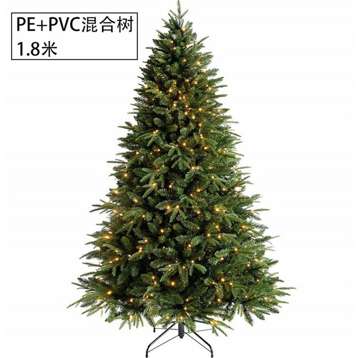 크리스마스 트리 홈 파티 축제 나무 장식 크리스마스 녹색 큰 장식, A. 1.8 미터 혼합 나무