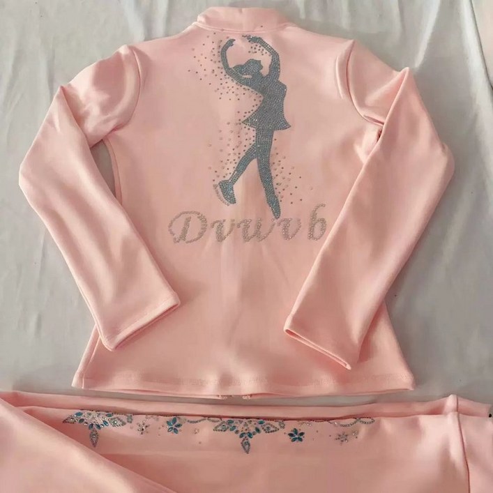 피겨연습복 스케이트 트레이닝 고탄성 무대 훈련복 두꺼운