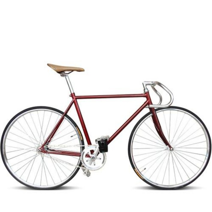 경륜 픽시 자전거 Fixie 기어 고정 알루미늄 빈티지 LUG 더블 V 레이싱 학생 도시 레트로