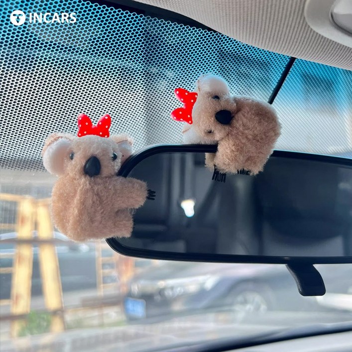 오토티엔 인카스 코알팝 자동차 코알라 피규어 대쉬보드 네비게이션 장식 꾸미기 용품 소품, 1개, 베이지(beige)