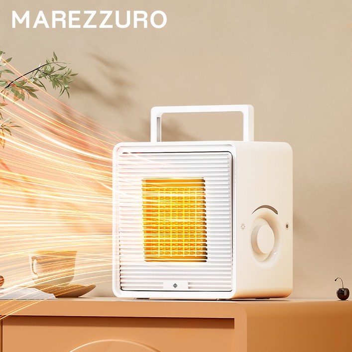 마레주로 가정용 PTC 미니 온풍기 전기히터 캠핑 난방기 무소음