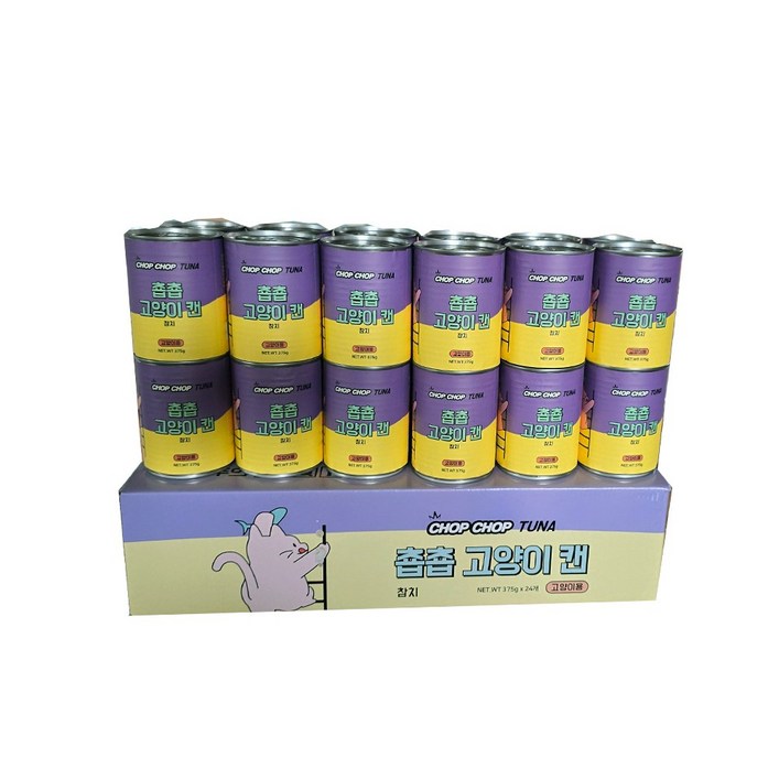 춉춉 고양이캔 참치 375g 24개, 참치, 375g, 24개