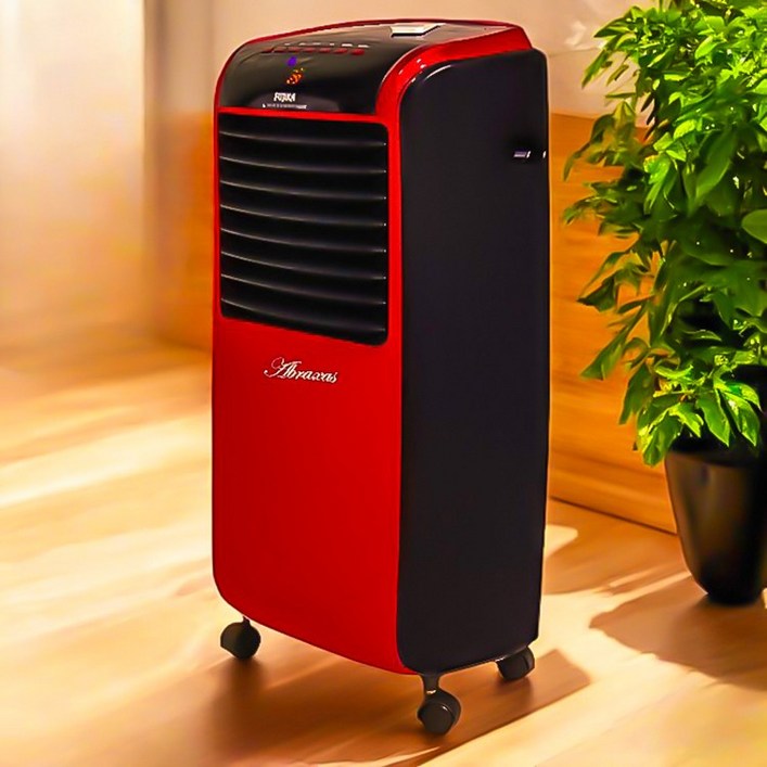 후지카ABRX 프리미엄 레드 가정용 전기 온풍기 업소용 사무실 히터 난방기 절전16평형 3K 대용량