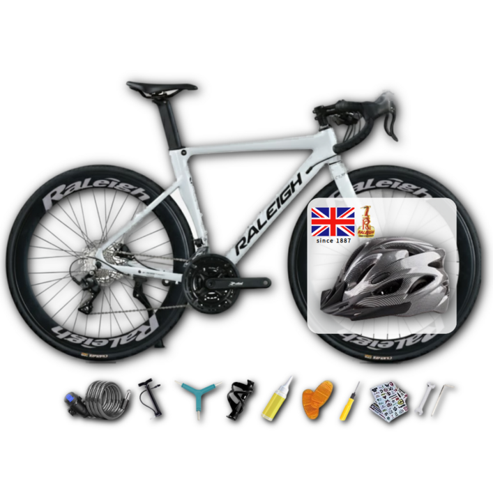 바이크TRA 로드 싸이클 자전거 랠리 700C 27단 알루미늄 경량 헬멧 거치대 용품 증정, A옵션, 1개, 1cm