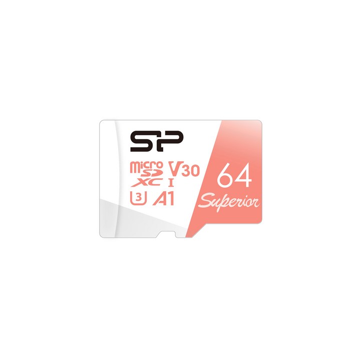 실리콘파워 Silicon Power 마이크로 SD카드 Superior SDXC UHS-I 고프로 블랙박스 Class 10 V30 A1, 256GB
