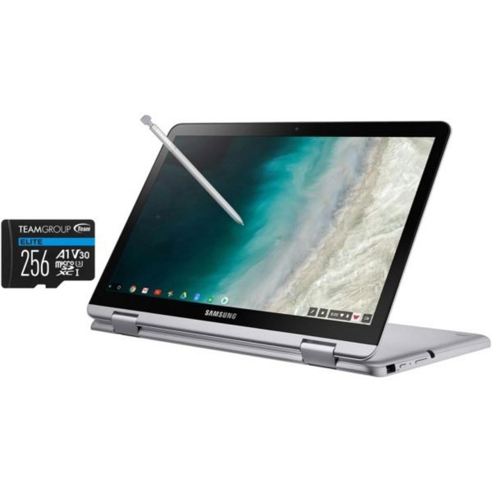 삼성 크롬북 플러스 V2 12 2 FHD in 1 터치 노트북 인텔 Celeron 3965Y Core, 4GB RAM, 320GB 스토리지 64GB SSD 256GB 마이크로