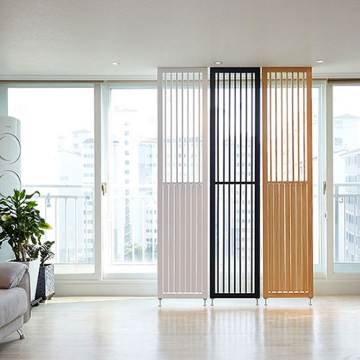 까사라움 공간분리 인테리어 무빙 가벽 파티션 3color, 화이트