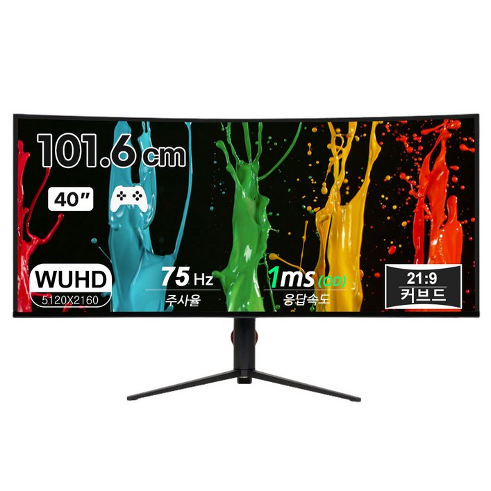 픽셀리스 PLSE40R5K60B 5K나노IPS 75HZ 219 그래픽 게이밍 모니터, PLSE40R5K60B일반, 101.6cm