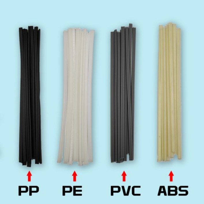 플라스틱 용접봉용 용접봉 ABS PP PVC PE 용접 스틱 200mm 300mm 길이 5x2mm 40 개