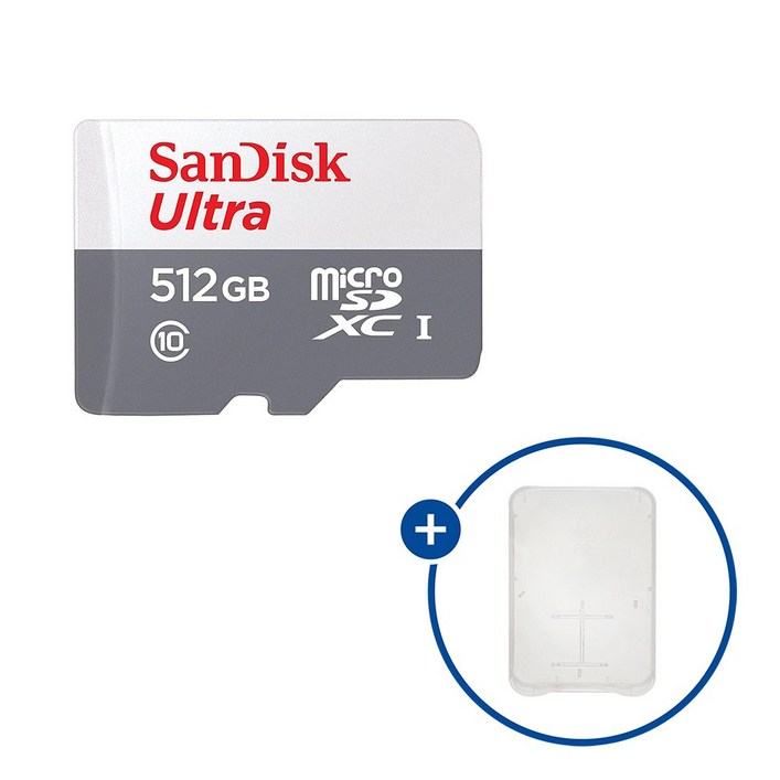 샌디스크 마이크로SD카드 울트라 SDSQUNR512GB SD카드 케이스, 1개, 512GB 샌디스크 마이크로SD카드 울트라 SDSQUNR512GB SD카드 케이스, 1개, 512GB