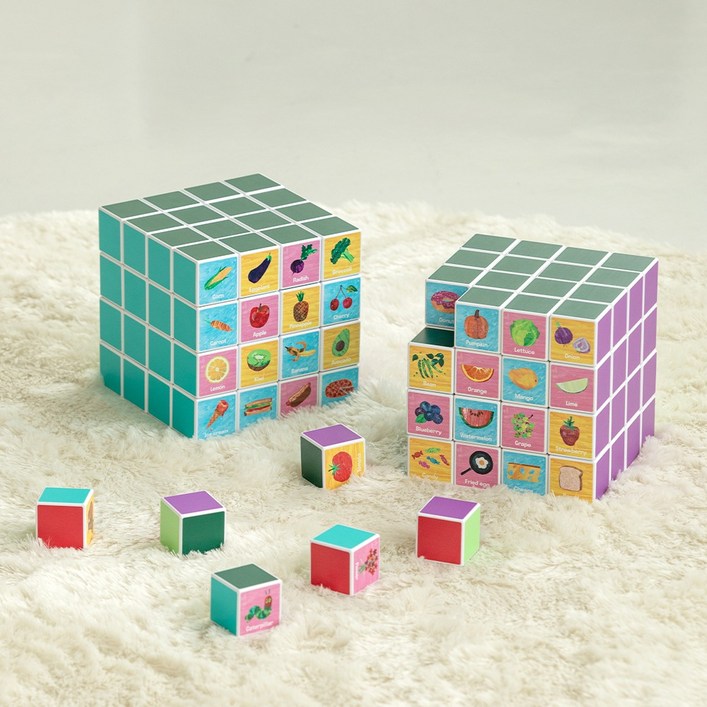 그로우러닝 에릭칼 에디션 자석블럭 학습교구 2종 64pcs, 1개