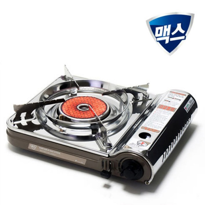 맥스 바람에도 꺼지지않는 휴대용 세라믹 가스렌지, ms-3500cs, 1개