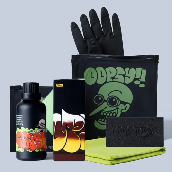 웁시 크레이지 가죽 코팅제 보호제 클리너 천연 나파 시트 관리 세트, 1개, 50ml