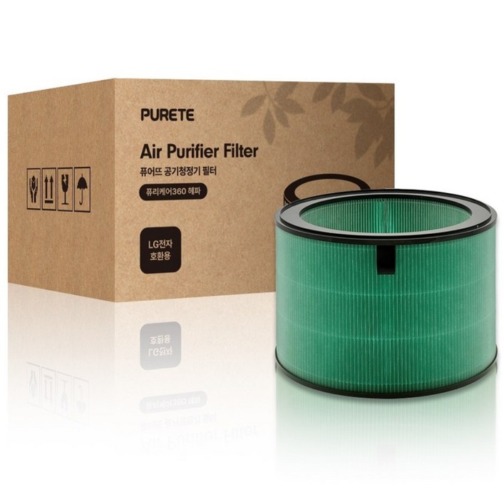 퓨어뜨 LG 엘지 공기청정기 필터 퓨리케어 360 호환용, 1개, 슈퍼형