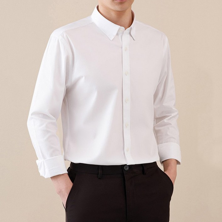 남성 구김없는 긴팔 와이셔츠 남방셔츠 일반핏 슬림핏 정장셔츠 인어미남