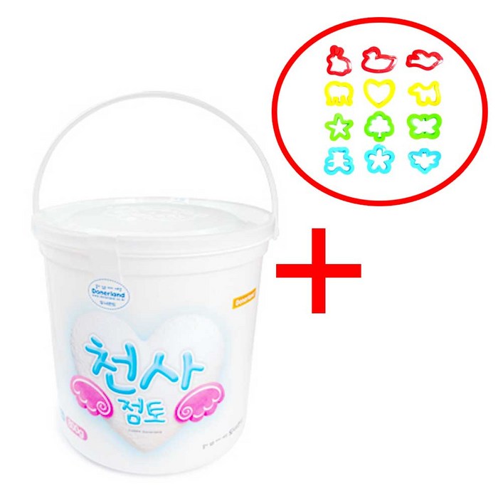 천사점토 벌크 아동용 점토, 1개, 800g찍기틀12종 천사점토 벌크 아동용 점토, 1개, 800g찍기틀12종
