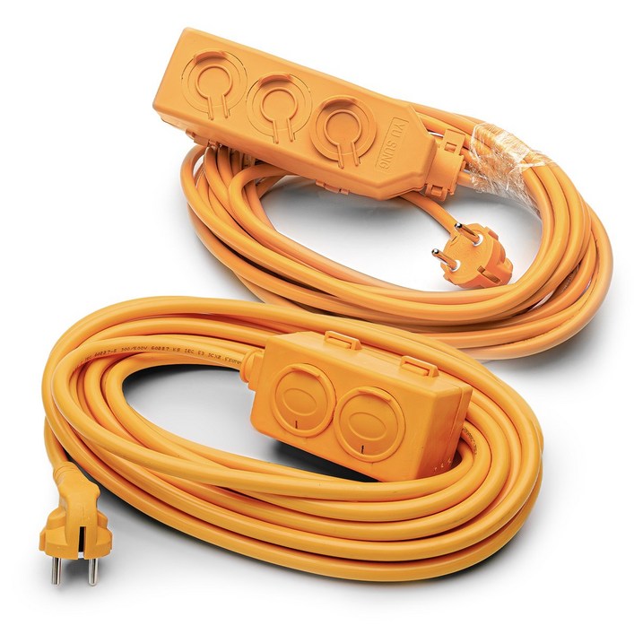 전기 리드선 연장선 작업선 10m 20m 30m 50m, 1개, 2구, 8m