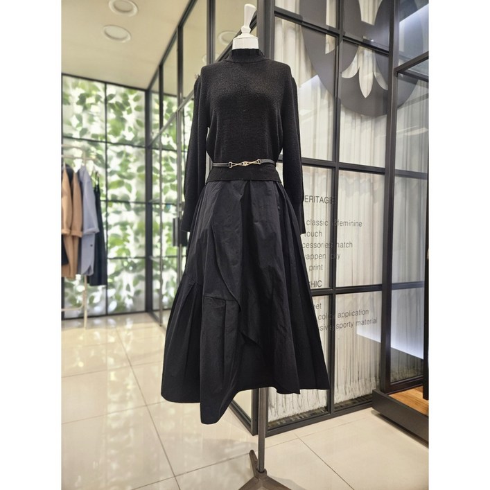 듀엘 DEWE 니트 레이어드 원피스 L244MSE031 NC일산