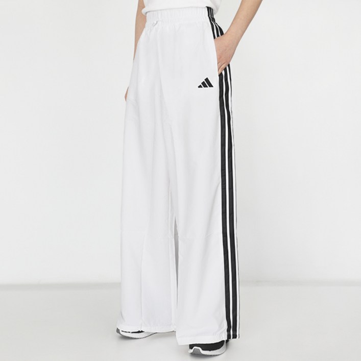 아디다스 여성 긴바지 에센셜 3S 우븐 와이드 팬츠
