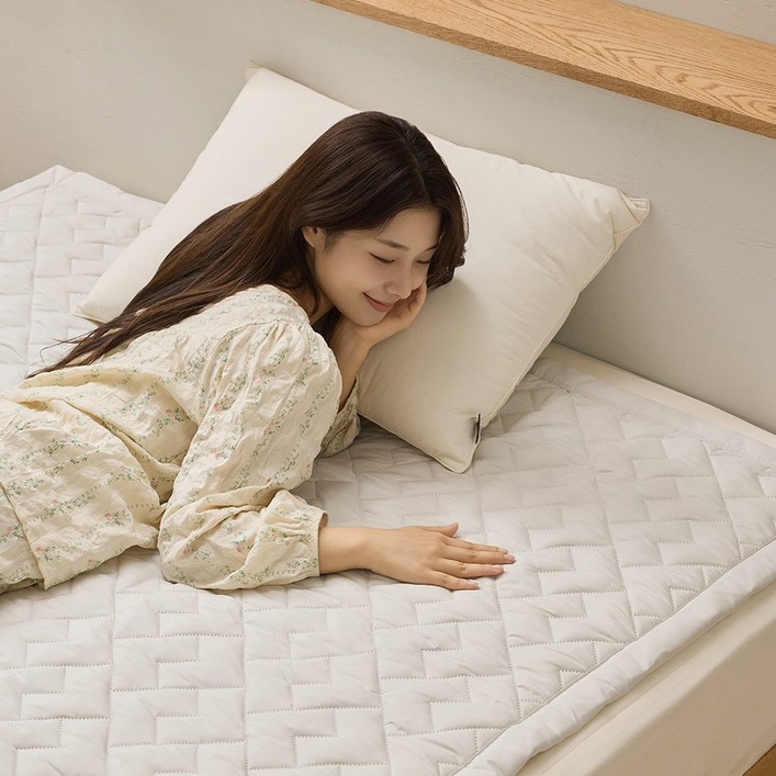 한일의료기 세인트리빙 블리스 프리미엄 매트 카본 탄소매트 전자파없는 워셔블 국내생산, 킹1500x2000, 블리스 매트 연베이지