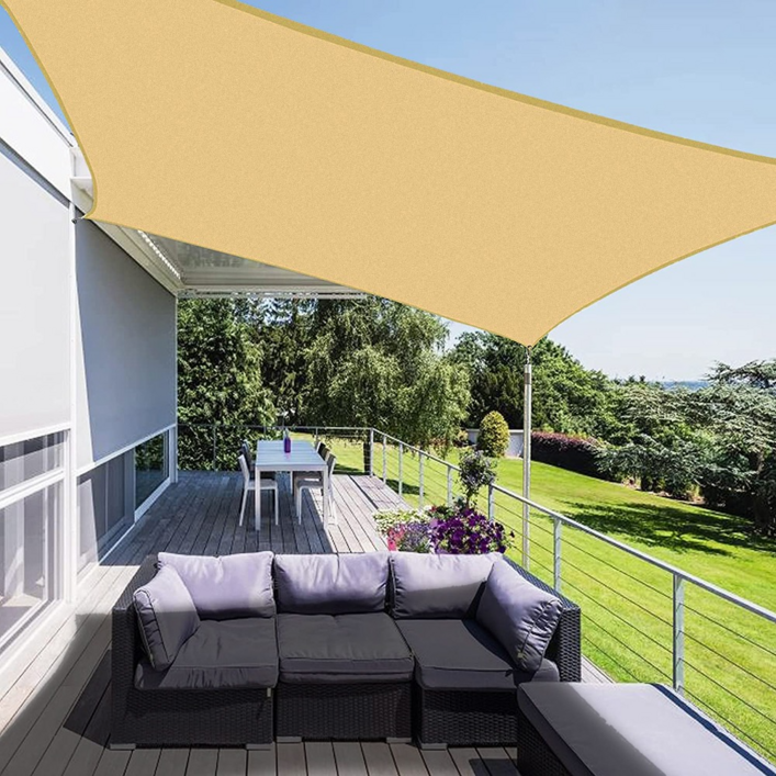 옥상 방수 그늘막베이지 천막 차광막 테라스 카페 썬쉐이드