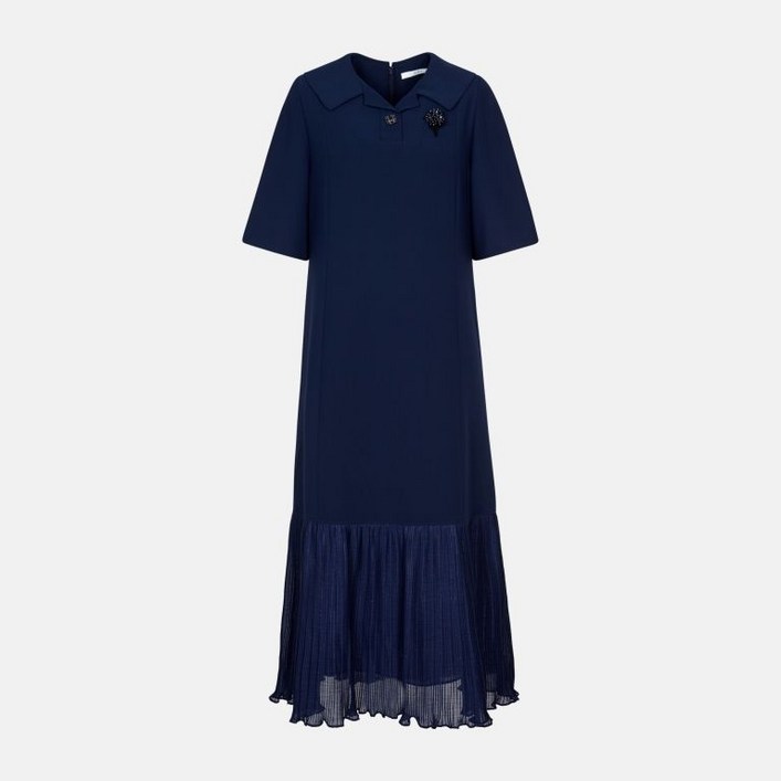 키이스 GIVY 브로치 펄 플리츠 원피스 GY24M1FRD84 434991