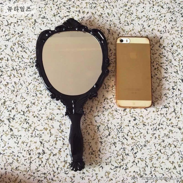 거울 834# 안나수이 라지 핸들 미러 핸드미러 마법공주 뷰티 메이크업 미러자 다소미얼 Z