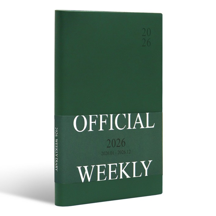 인디고 2026 오피셜 열두달 B6 위클리 다이어리 날짜형 32절 주간 플래너 스케줄러 업무용 일정관리 노트