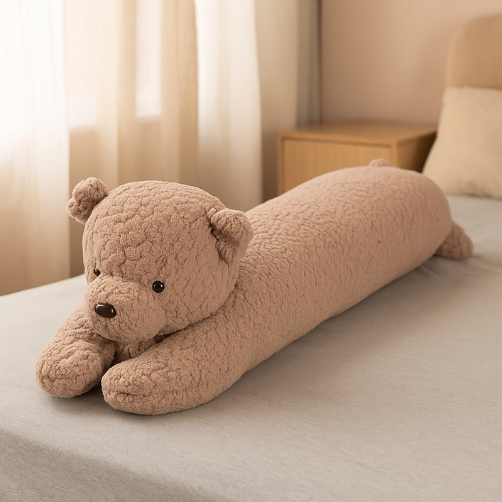 SUSIELADY 롱쿠션 토끼곰 허리쿠션 - 여성 다리 끼는 용도 / 아기 동반 숙면 폭신 토이