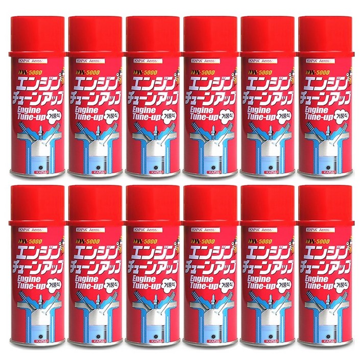 카피아 엔진컨디셔너 거품식 클리너 MX5000 흡기계통세정제 카브레터크리너, 12개, 390ml