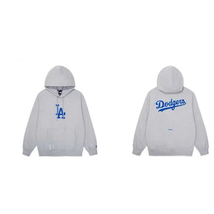 뉴에라 MLB DUAL EMBROIDERY 후드 티셔츠 2종 LAD, NYY
