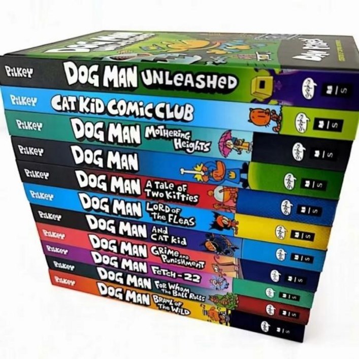 도그맨 17권 세트 하드커버 Dog Man 영어원서 음원제공