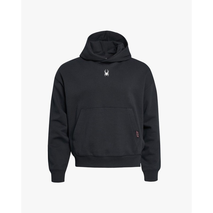 매장정품 스파이더 [스파이더 본사] 공용 SWUWS 라이프 스타일 로고 와펜 후드 티셔츠 SPHFCNHD341UBLK 97420