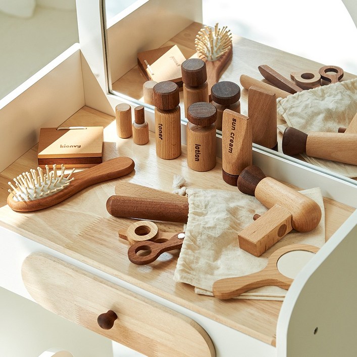 키앤비 원목 화장놀이 세트, 1개