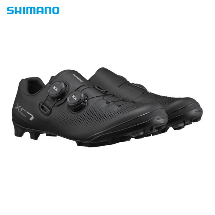 시마노 SHXC703 그래블 카본 MTB 클릿슈즈, EU 43, 블랙 와이드