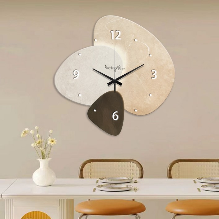 햇빛에이치 북유럽 스타일 무소음 벽시계 40cm