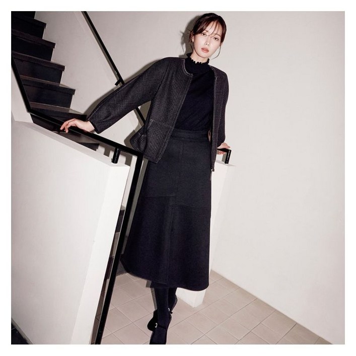 베스띠벨리 핀턱 슬릿 스커트 BHSAX2314