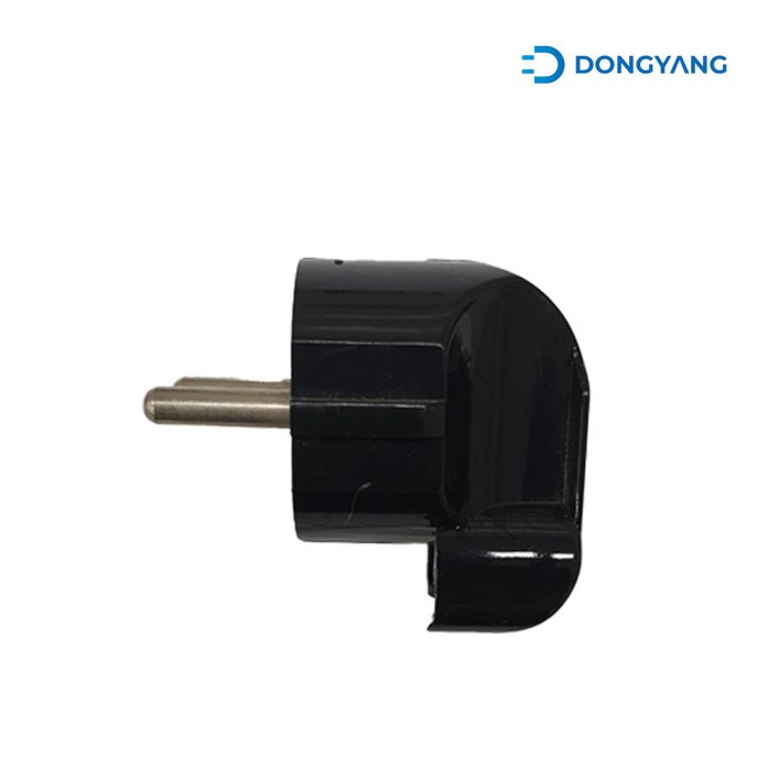 동양 동양 220V ㄱ자 기역자 꺽임 접지 전기 전원 플러그 블랙