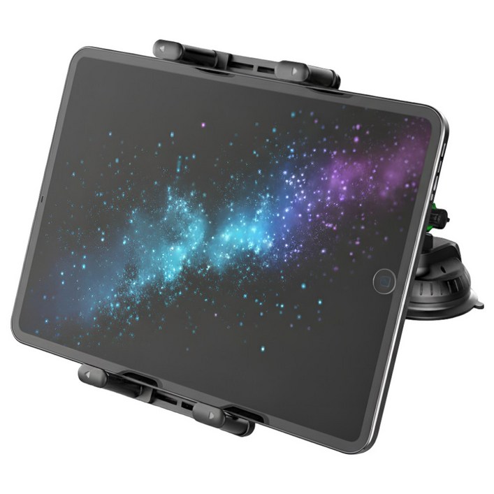 쉽딱 차량용 태블릿거치대 앞좌석 대시보드, 딥블랙, 1개