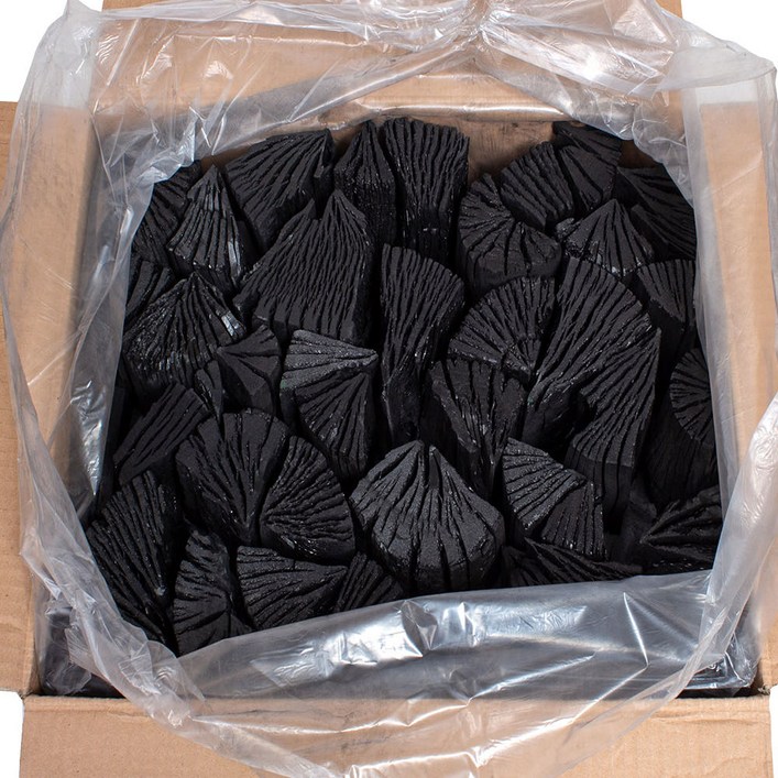 대상참숯 숯불구이 바베큐 대용량 캠핑 펜션 업소용 야외용 벌크  개별포장800gx25봉 20kg