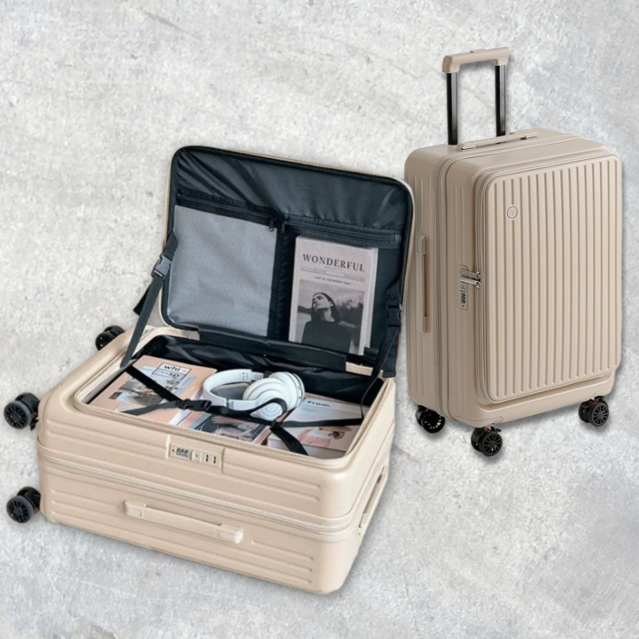 3년AS 푸밀 전면오픈 확장형 대용량 기내용캐리어 20인치