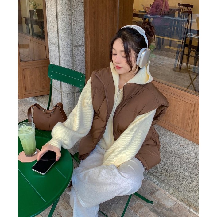 워너비뮤즈 /  커플패딩/6color  웰론 패딩 조끼