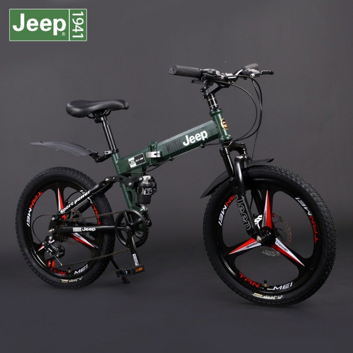 지프 JEEP 20인치 2218  접이식 산악 팻바이크 미니벨로 자전거 폴딩 출퇴근 클래식