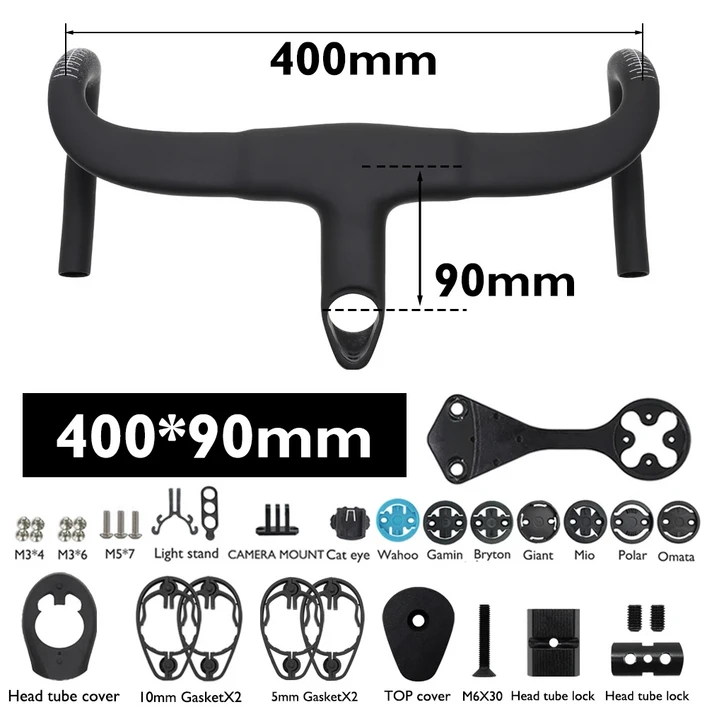 바람 저항 감소2026 F12 에어로 카본 일체형 핸들바 숨겨진 케이블 라우팅  피나렐로 도그마 F MY25340400MM