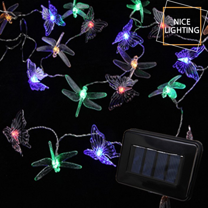나이스조명 LED 태양광 잠자리 나비 트리전구