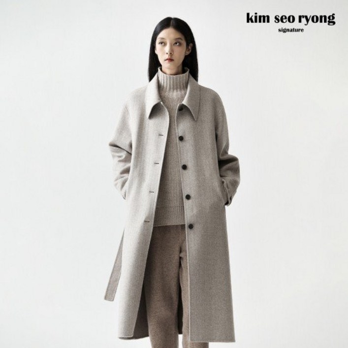 김서룡 25FW 울 핸드메이드 헤링본 코트[런칭 가격199,900원]