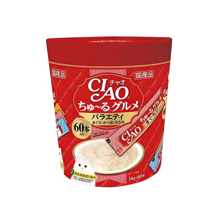 챠오츄르 고양이 구루메 버라이어티 간식 60p